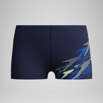 Boys Medley Logo Aquashorts Navy/Blue | Speedo