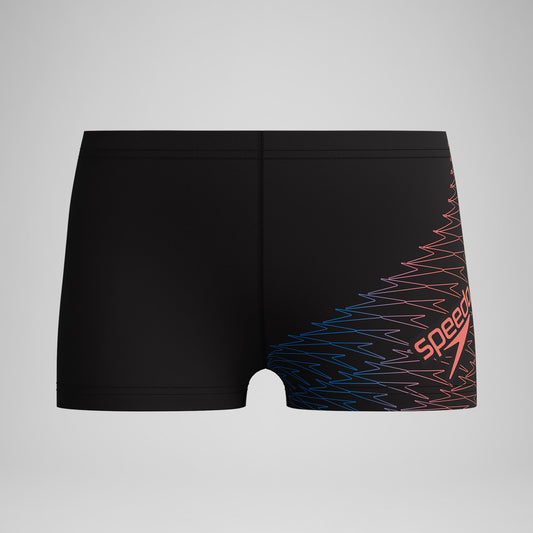 Boys Medley Logo Aquashorts Black/Orange | Speedo