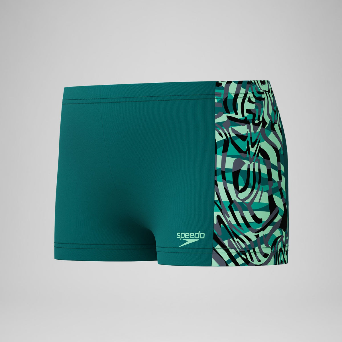 Boys Panel Aquashorts Green | Speedo
