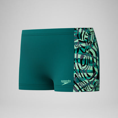 Boys Panel Aquashorts Green | Speedo