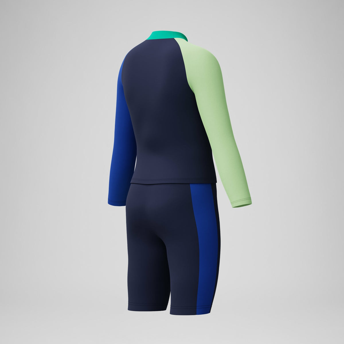 Boys Colourblock Long Sleeve Rashguard Navy | Speedo