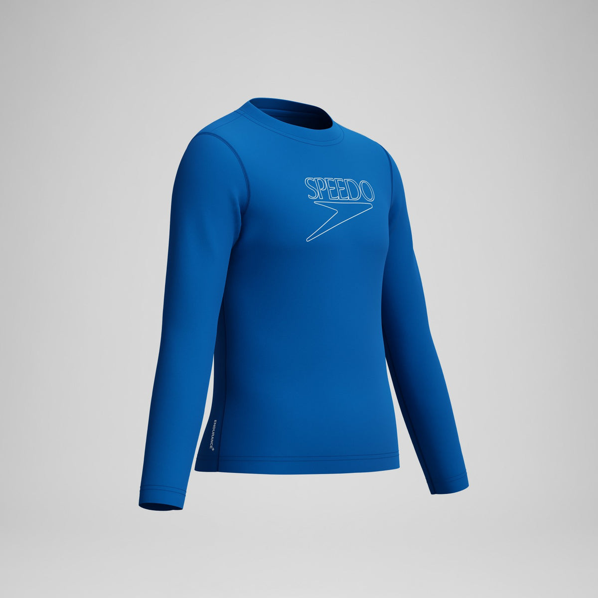 Junior Classic Logo Long Sleeve Rashguard Blue | Speedo