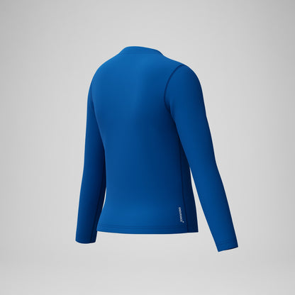 Junior Classic Logo Long Sleeve Rashguard Blue | Speedo