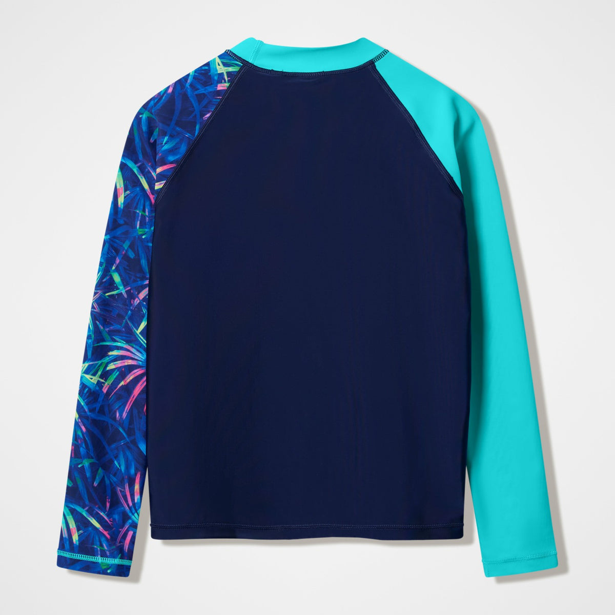 Boys Printed Long Sleeve Rashguard Navy | Speedo