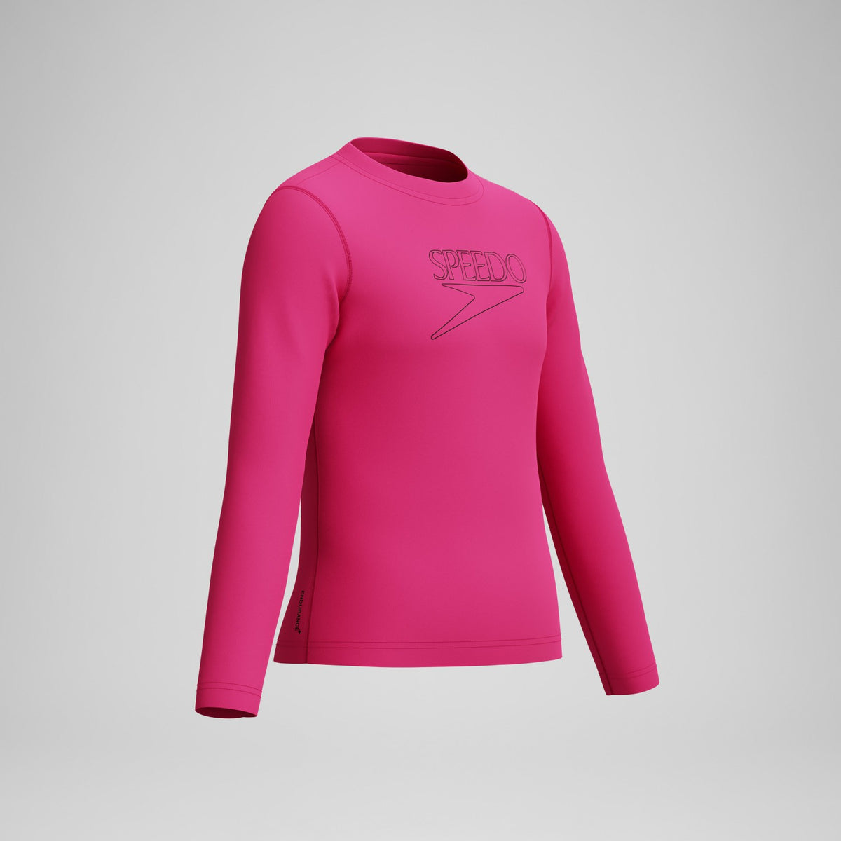 Junior Classic Logo Long Sleeve Rashguard Pink | Speedo
