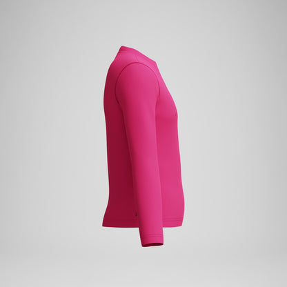 Junior Classic Logo Long Sleeve Rashguard Pink | Speedo