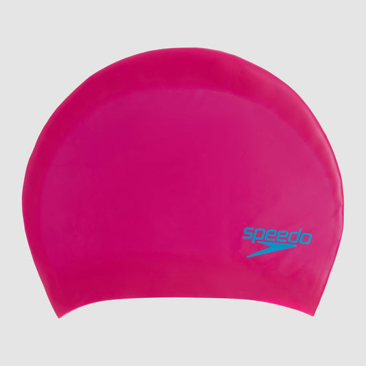 Junior Long Hair Silicone Cap Pink/Blue | Speedo