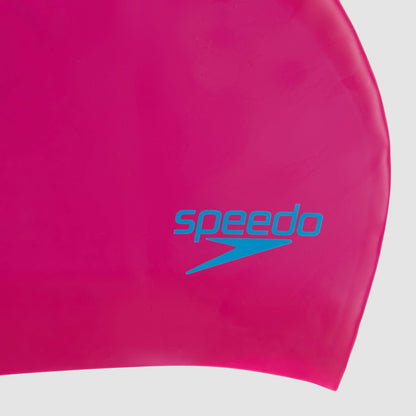 Junior Long Hair Silicone Cap Pink/Blue | Speedo