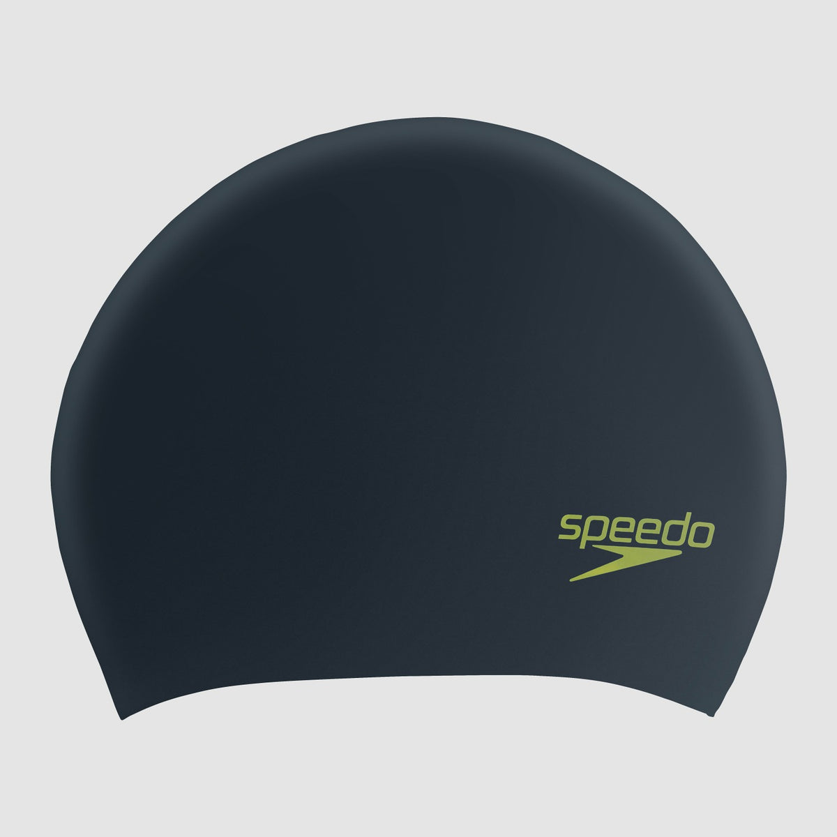 Junior Long Hair Silicone Cap Black/Green | Speedo