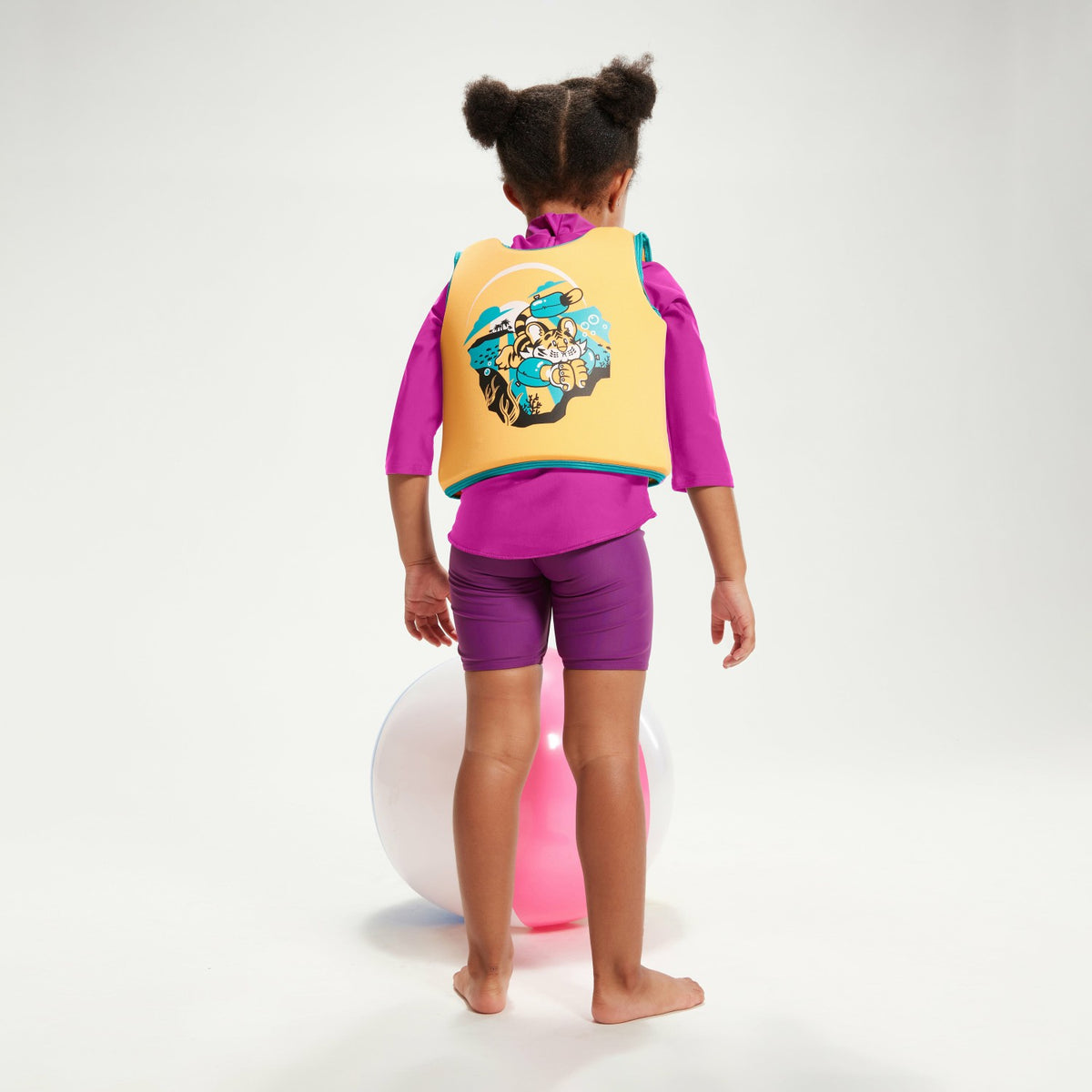 Infant Learn to Swim Aanadi Bengali Tiger Cub Float Vest Orange | Speedo
