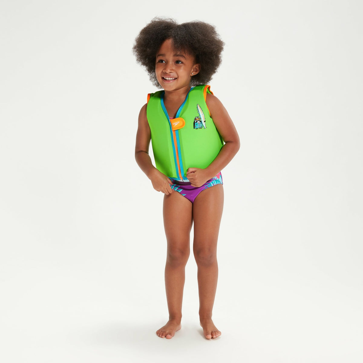 Infant Learn to Swim Chima African Penguin Float Vest Green | Speedo