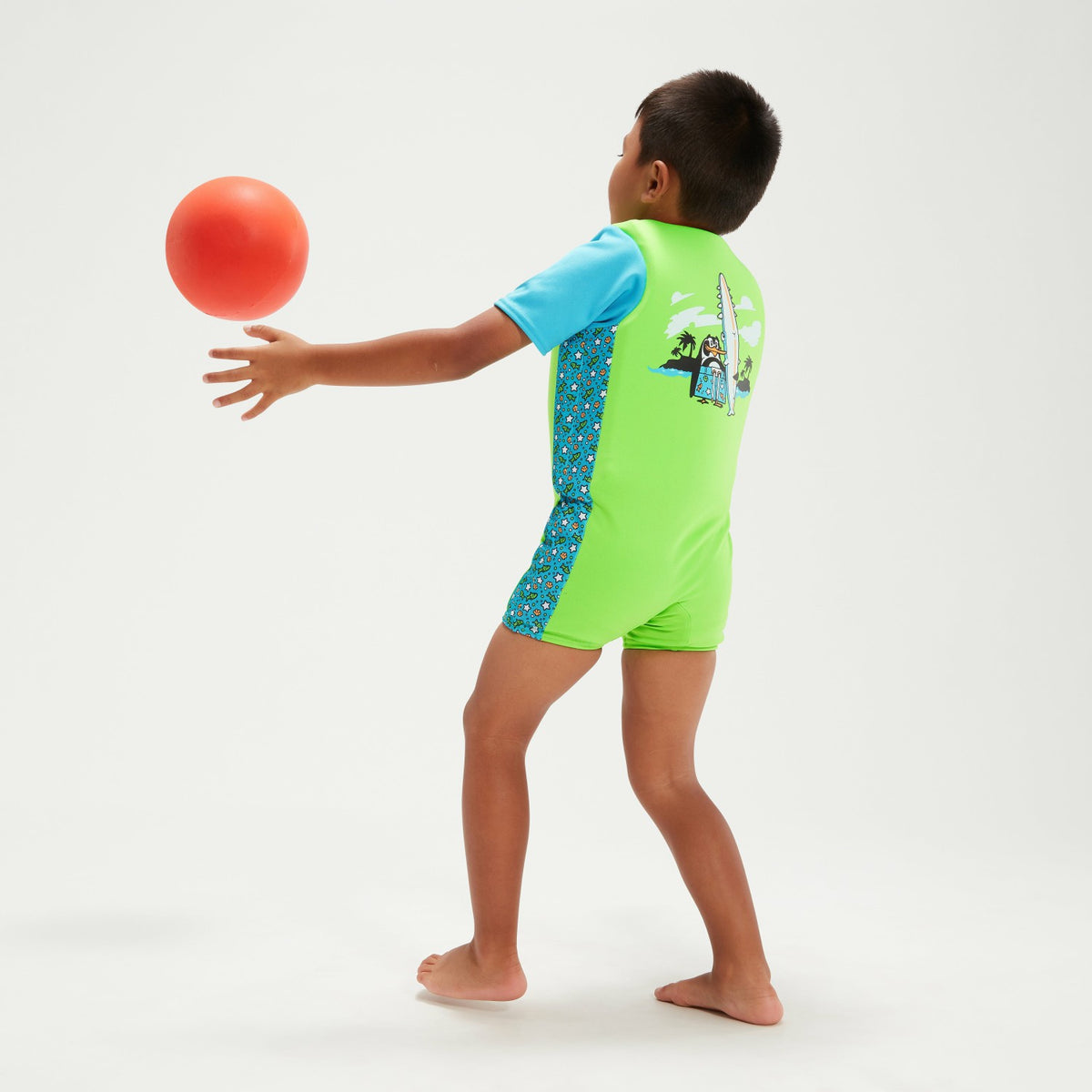 Infant Learn to Swim Chima African Penguin Float Suit Green | Speedo