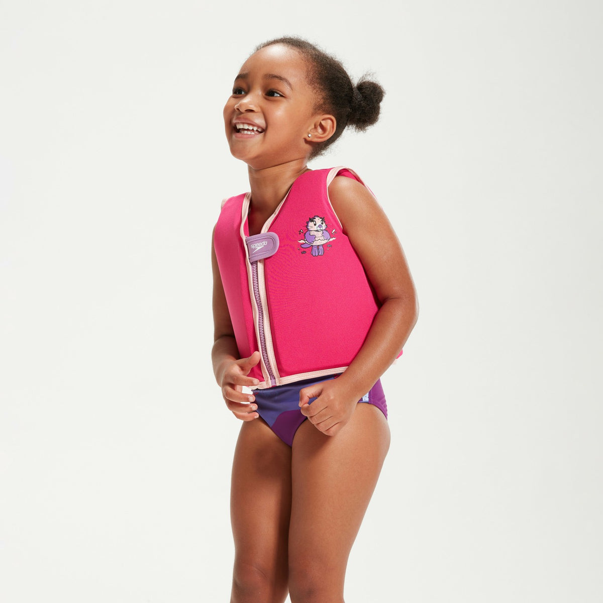 Infant Learn to Swim Aria Sea Otter Float Vest Pink | Speedo