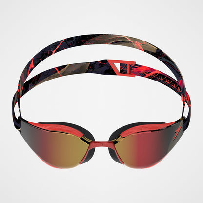 Adult Fastskin Hyper Elite Mirrored Goggles Smoke/Red | Speedo