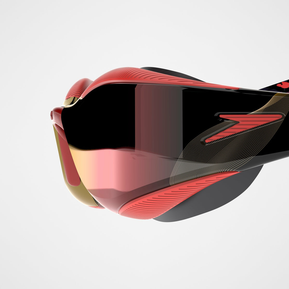 Adult Fastskin Hyper Elite Mirrored Goggles Smoke/Red | Speedo