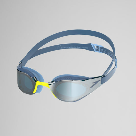 Adult Fastskin Hyper Elite Mirror Goggles Blue/Silver | Speedo
