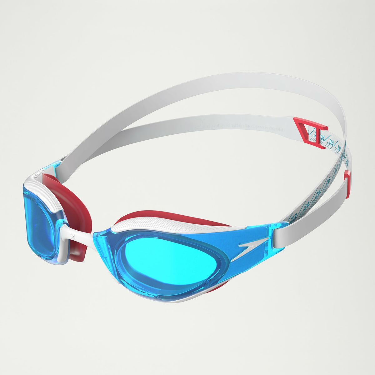 Adult Fastskin Hyper Elite Goggles White/Blue/Red | Speedo