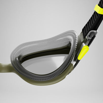 Adult Biofuse 2.0 Polarised Goggles Dark Green/Yellow | Speedo