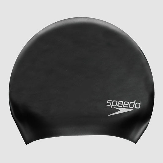 Unisex Long Hair Silicone Cap Black | Speedo