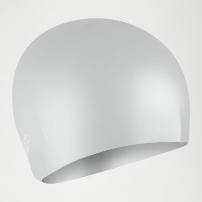 Unisex Long Hair Silicone Cap Silver/White | Speedo