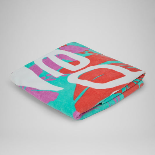 Printed Beach Towel Turquoise/Pink | Speedo