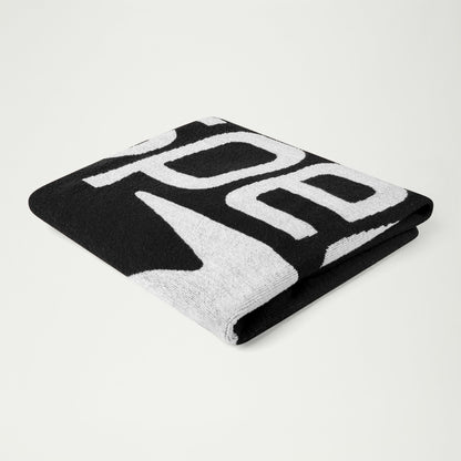 Speedo Logo Towel Black/White | Speedo