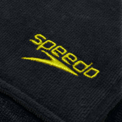 Adult Towel Swim Poncho Black/Yellow | Speedo