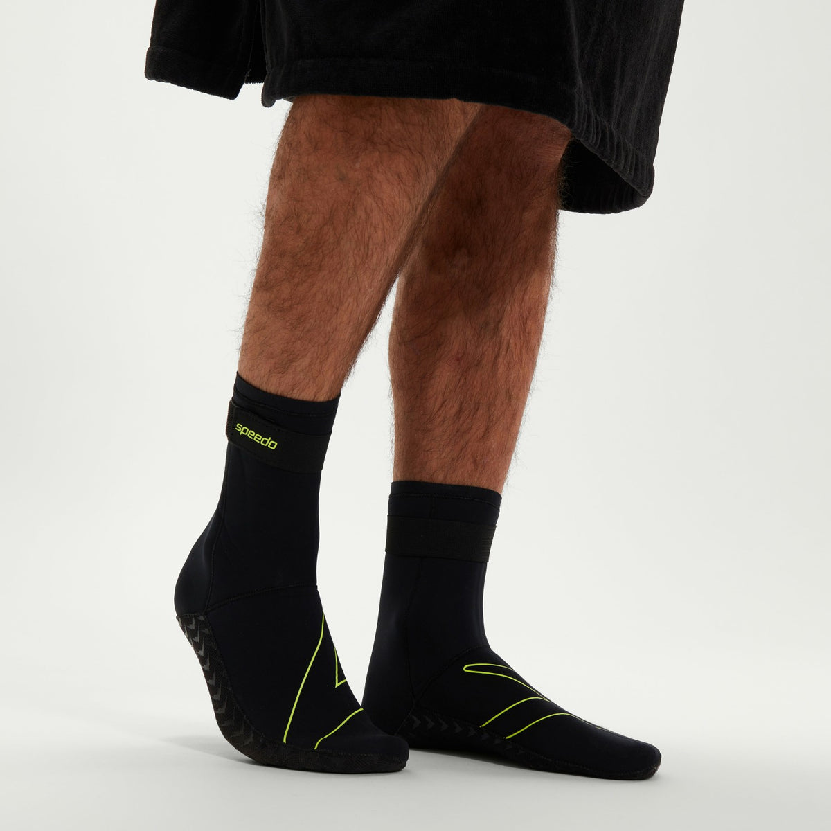 Adult Swim Socks Black/Yellow | Speedo