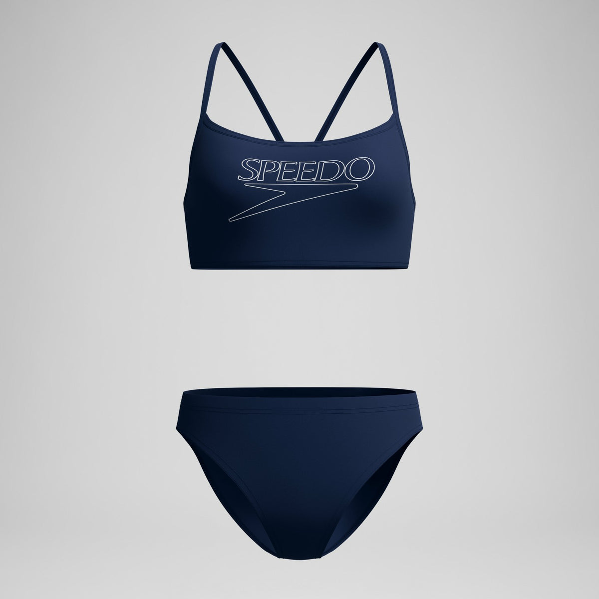 Endurance+ Logo Thinstrap Bikini Set Navy | Speedo