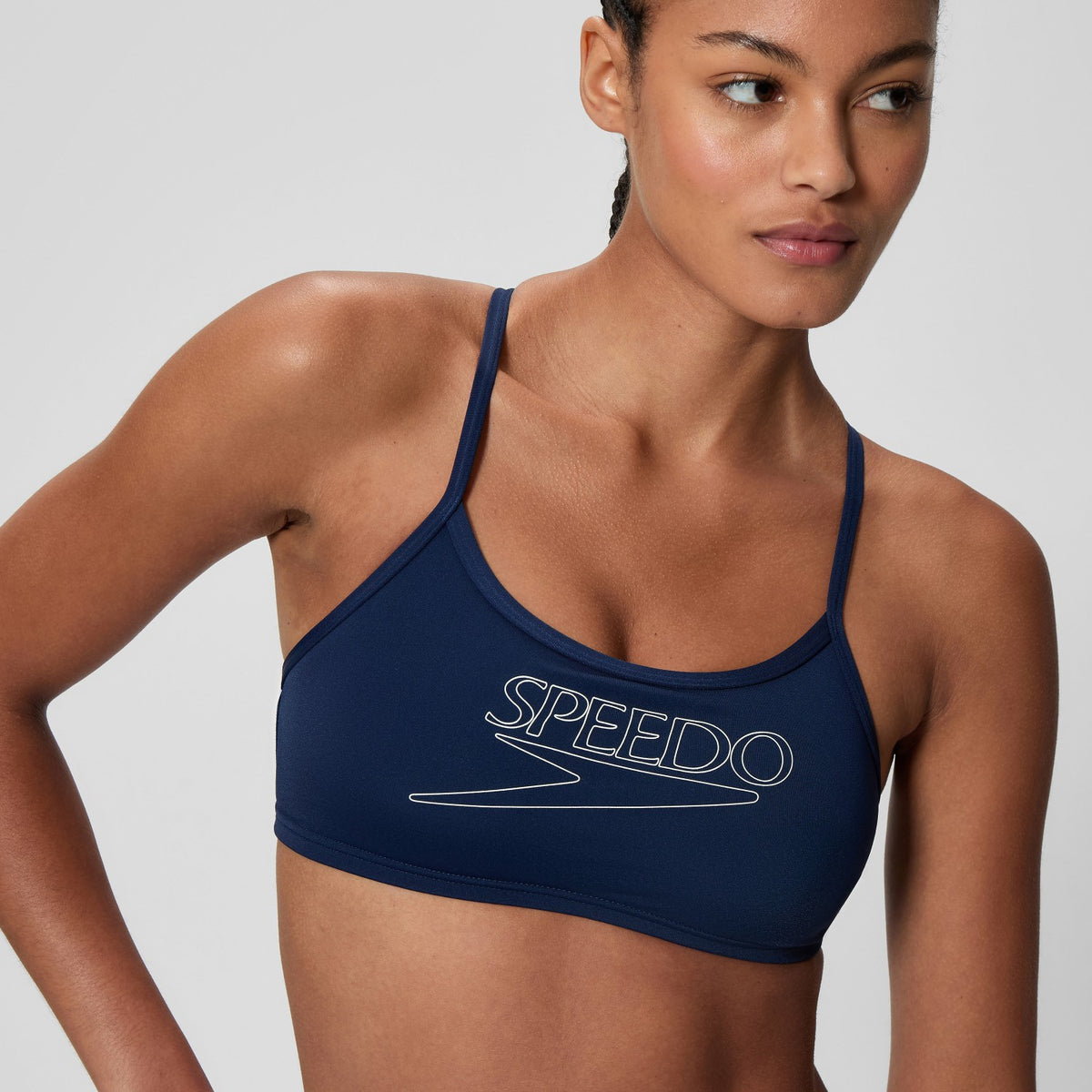Endurance+ Logo Thinstrap Bikini Set Navy | Speedo