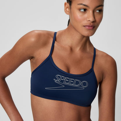 Endurance+ Logo Thinstrap Bikini Set Navy | Speedo