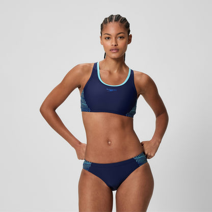 Placement Racerback Bikini Set Navy/Blue | Speedo