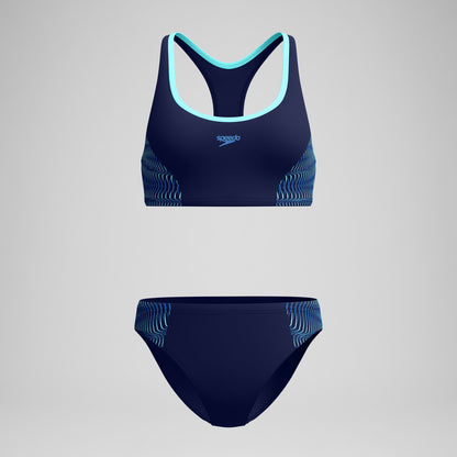 Placement Racerback Bikini Set Navy/Blue | Speedo