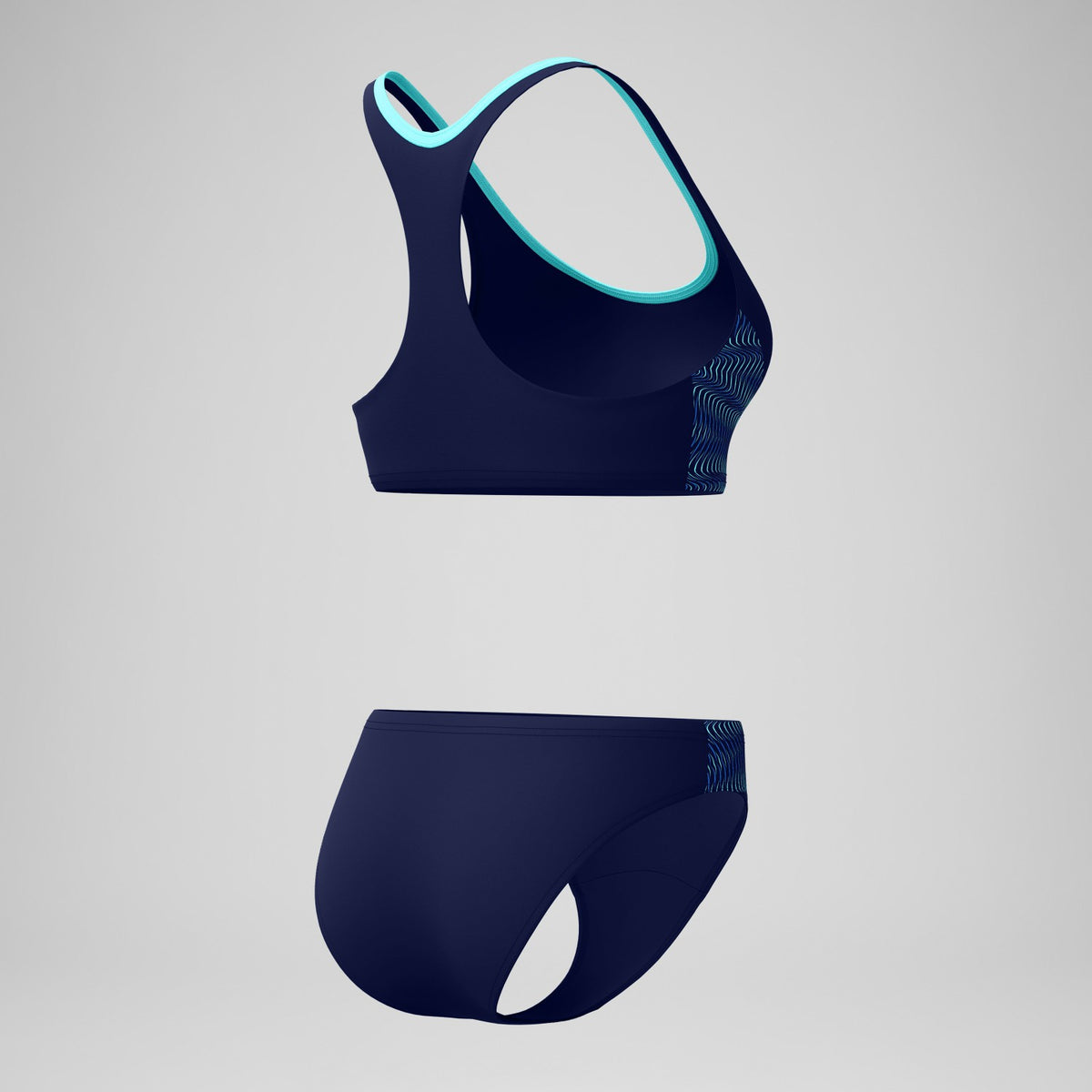 Placement Racerback Bikini Set Navy/Blue | Speedo