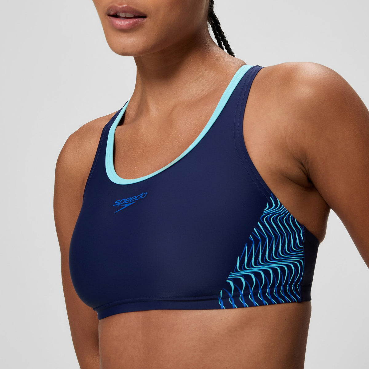 Placement Racerback Bikini Set Navy/Blue | Speedo