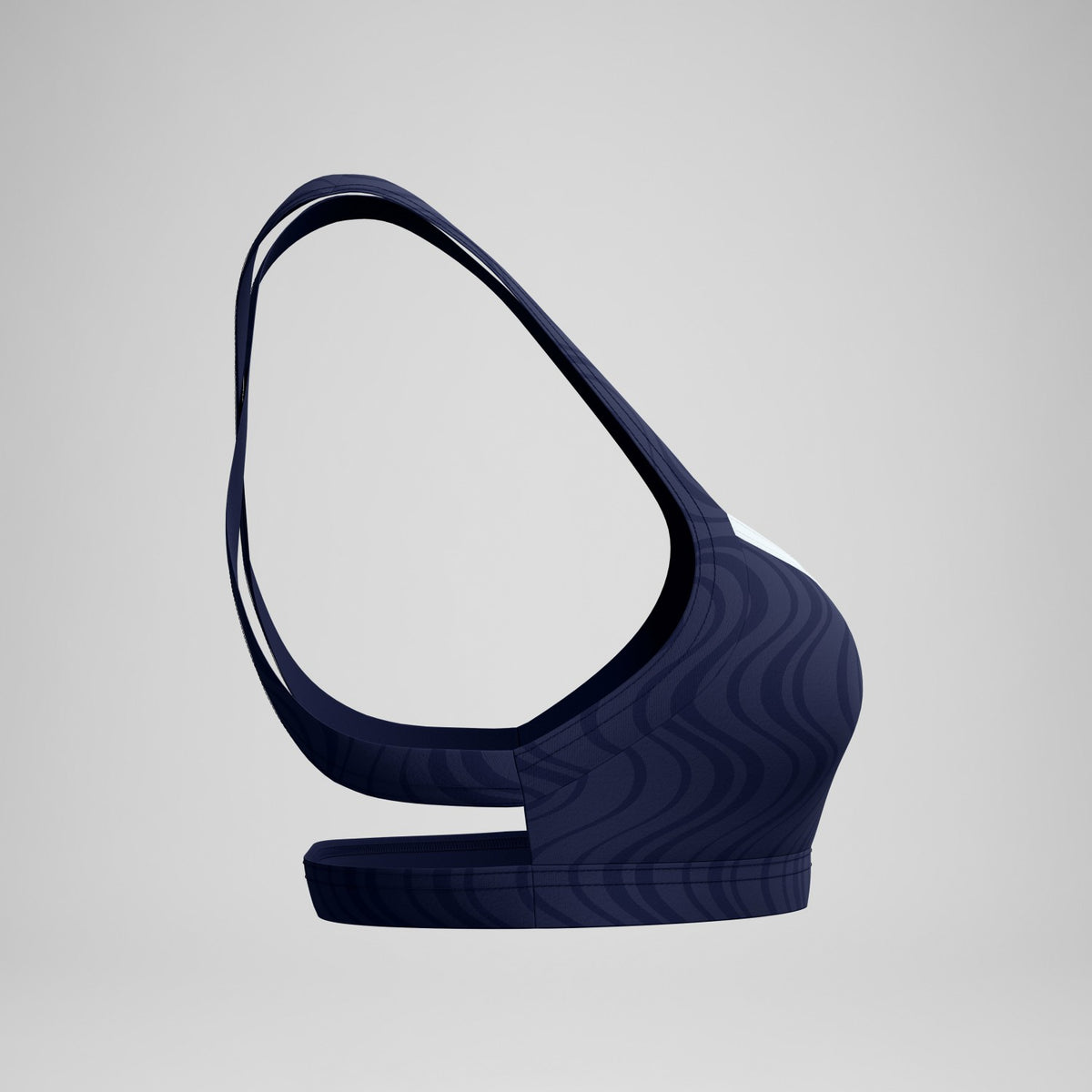 Jetstream Textured Crossback Bikini Top Navy/White | Speedo