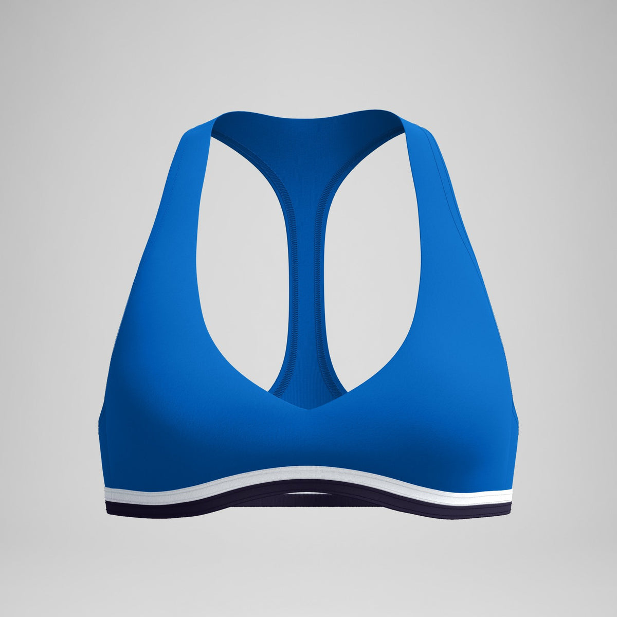 Jetstream Racerback Bikini Top Blue/White | Speedo