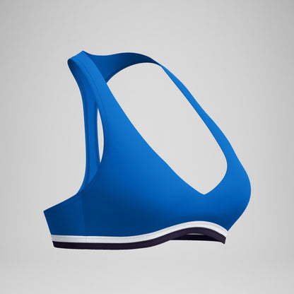 Jetstream Racerback Bikini Top Blue/White | Speedo