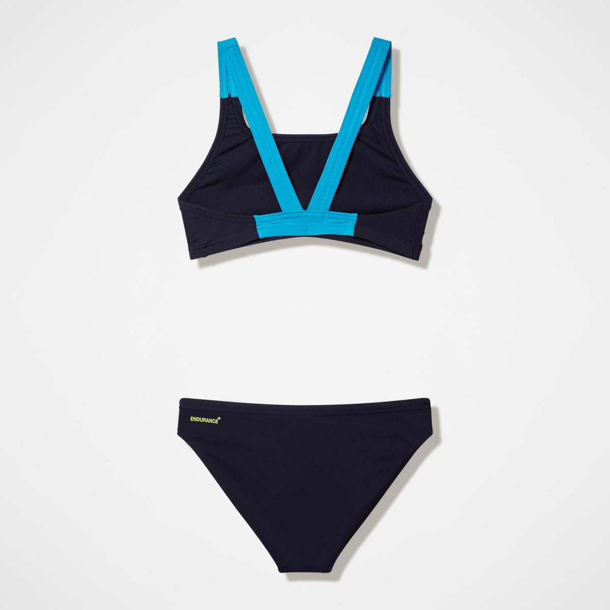Medley Logo V-Back Bikini Set Black/Turquoise | Speedo