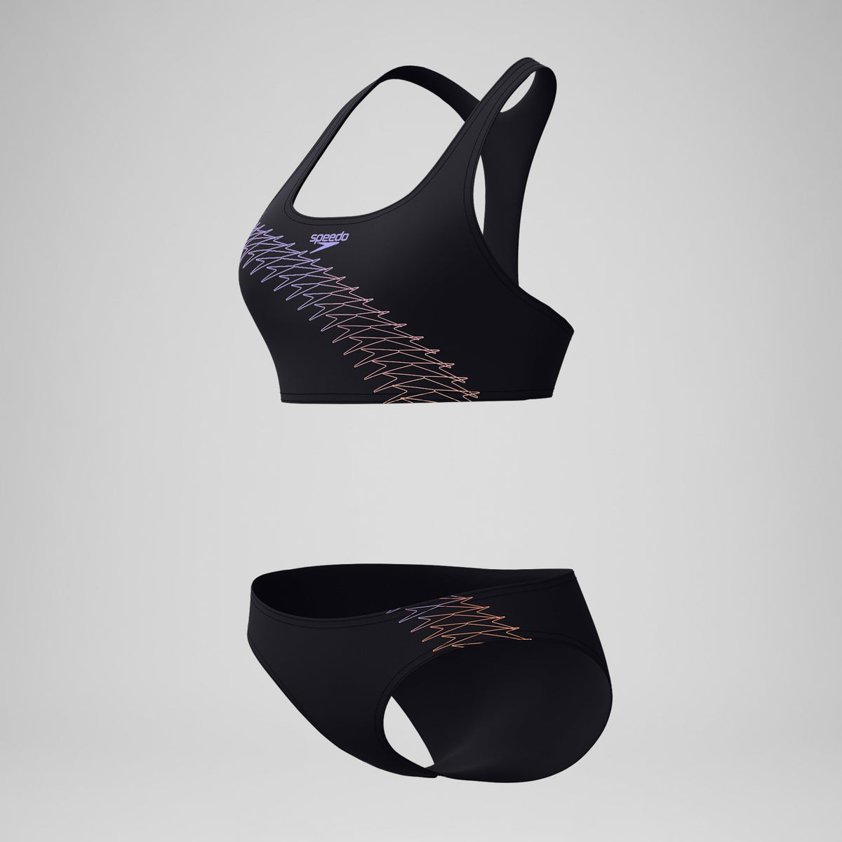 Placement Bikini Set Black/Peach | Speedo