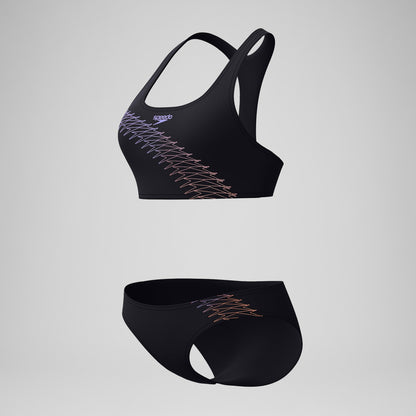 Placement Bikini Set Black/Peach | Speedo