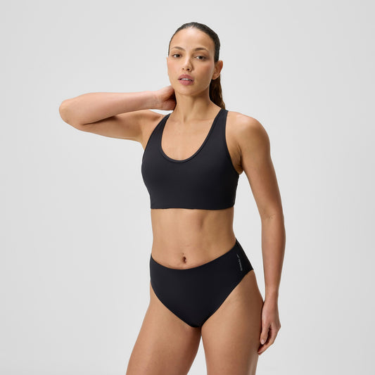 Sculpture Boom Back Bikini Top Black | Speedo
