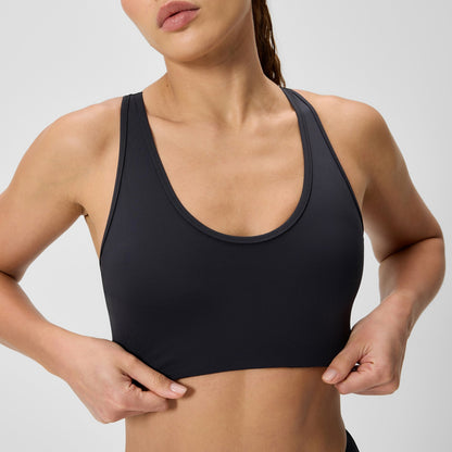 Sculpture Boom Back Bikini Top Black | Speedo