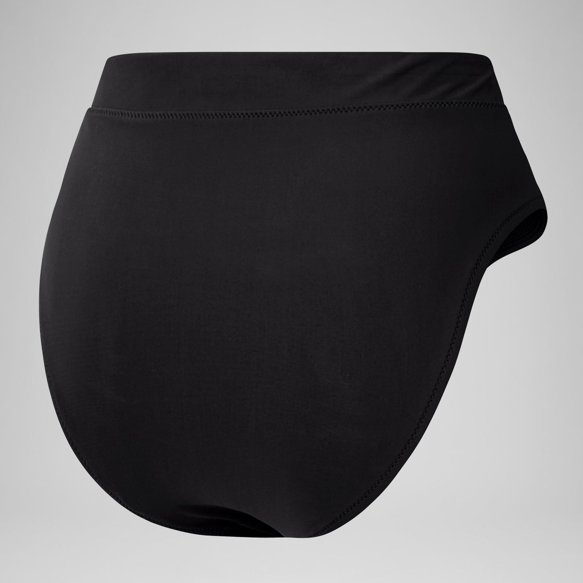 Solid High Waisted Bikini Bottom Dark Grey | Speedo