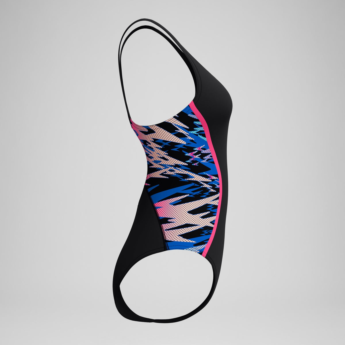 Hyperboom Splice Muscleback Swimsuit Black/Pink | Speedo