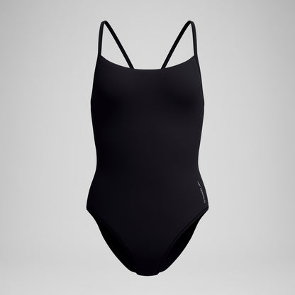 Solid Racerback Swimsuit Black/White | Speedo