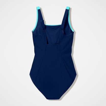 Colourblock Contour Swimsuit Navy/Turquoise | Speedo
