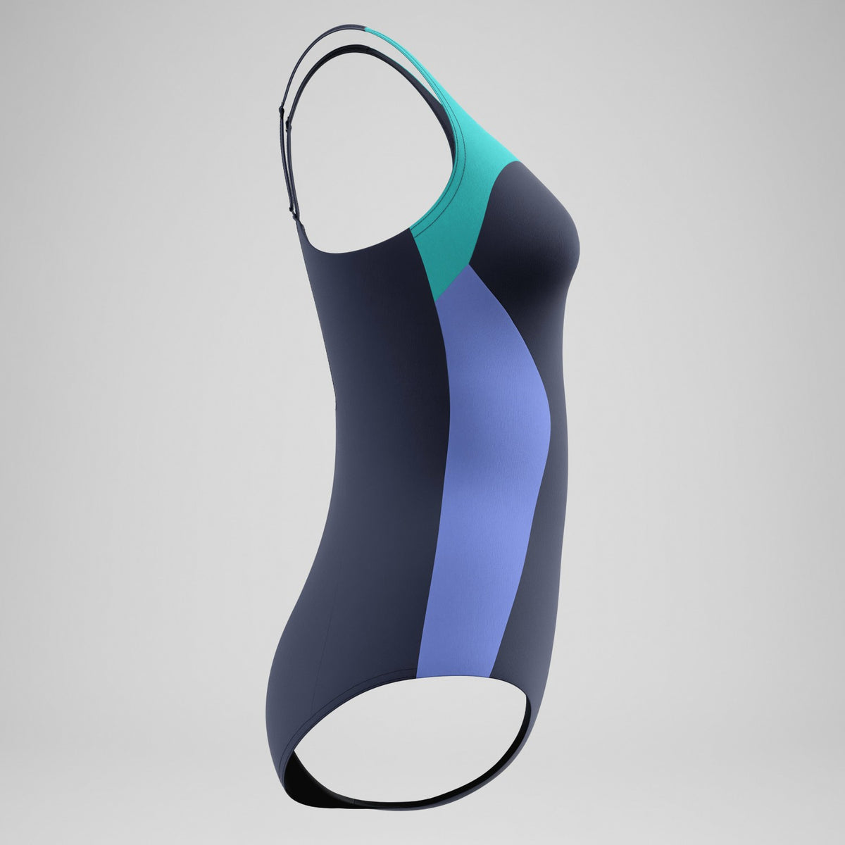 Colourblock Contour Swimsuit Navy/Turquoise | Speedo