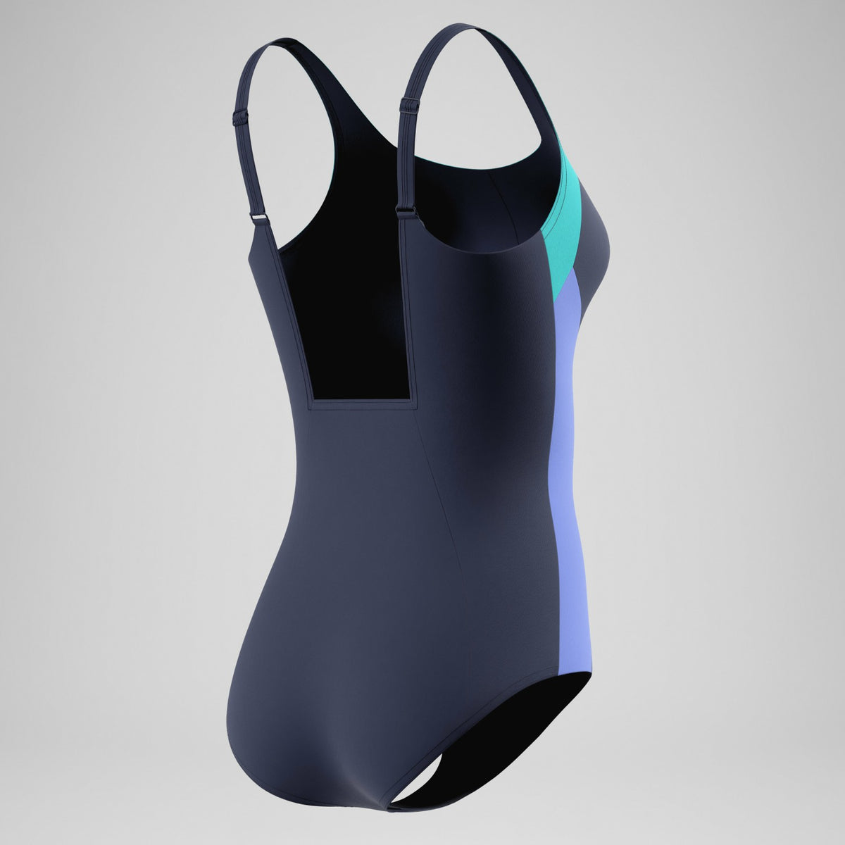 Colourblock Contour Swimsuit Navy/Turquoise | Speedo