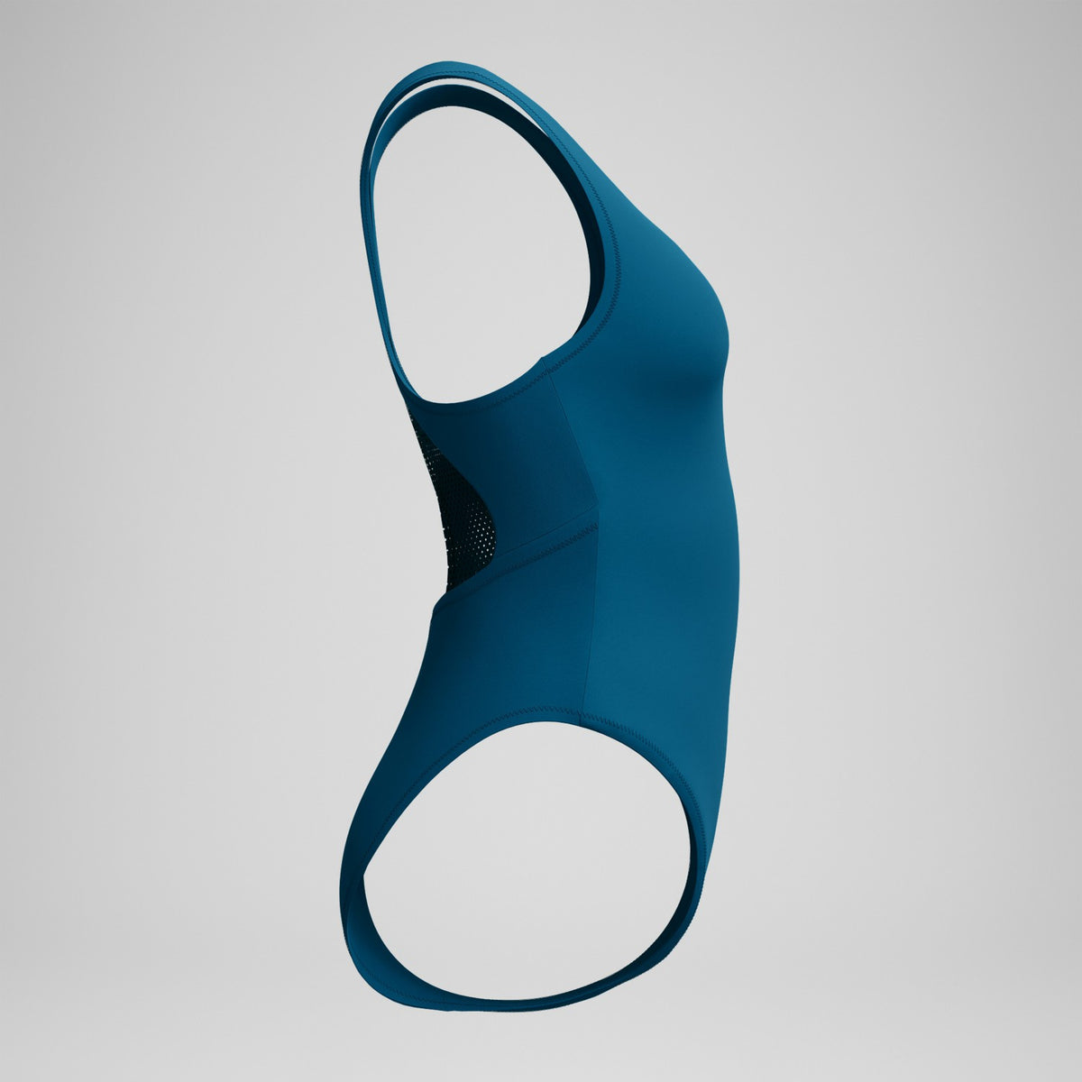 Solid Scoop Neck Mesh Swimsuit Dark Teal | Speedo